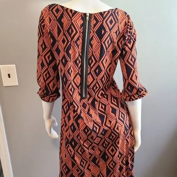 Fen Wright Manson Midi Shift Geometric Dress - Picture 9 of 10
